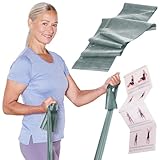 TheraBand 2,50m im PE Beutel mit Anleitung grün | Fitnessband |...