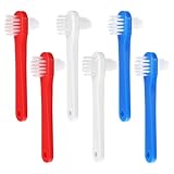 6 Stück Doppelseitige Prothesenzahnbürste,Tragbare Zahnbürste...