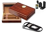 Lifestyle-Ambiente Humidor - Geschenkset Polymerbefeuchter, Cutter,...