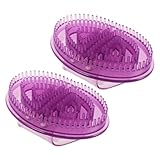 BESTYASH 2 Teilige Meridian Massagebürste Silikon Körpermassagebürste...