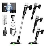 TurboTronic 15 kPa Stabstaubsauger mit grünem Laserlicht Akku kabellos...