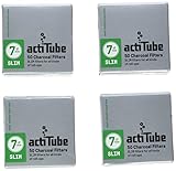 actiTube Slim Aktivkohlefilter 7,1m (4x50) Weltneuheit! Aktivkohle Filter,...