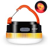 Karrong Campinglampe LED USB Wiederaufladbare, Mini Magnet Camping Laterne...