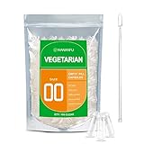 WANANFU Vegane Leerkapseln Größe 00 (100 Stück) Bundle mit 2...