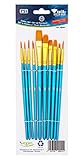 TSI Nylonpinsel-Set 10-teilig, mit den Größen 1,2,2/0,3,5 (Rundpinsel) -...