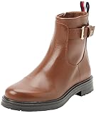 Tommy Hilfiger Damen Low Boot Stiefel Leather Stiefeletten, Braun (Natural...