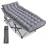 DRMOIS Feldbetten Klappbar Campingbetten, Campingliege Übergroßes 81 cm...