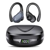 CASCHO Bluetooth 5.3 Kopfhörer Sport, 60H mit Ladekoffer LED Anzeige, ENC...