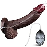 22cm Realistischer Spritz Dildo, Dildos mit Spritzfunktion Squirt Silikon...
