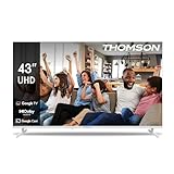 Thomson 43 Zoll (109cm) 4K Ultra HD Weiß Smart Google TV, Wi-Fi, Dolby...