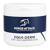 Horse-Attack Equi-DERM Zink & Lebertran Salbe – Hautschutzcreme für...