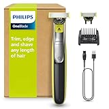 PHILIPS OneBlade 360 Face - elektrischer Rasierer & Trimmer, 2x 360...