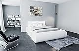 Designerbett Sorano Bettgestell ohne Lattenrost und Matratze mit LED Licht...