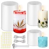 3 Stück Kerzenform Silikon Rund, kerzen formen silikon, Kerzen Gießform,...