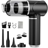 Piarhlie Handstaubsauger Akku Kabellos 30000Pa - Mini Auto Staubsauger mit...