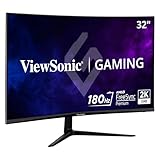 ViewSonic VX3218C-2K 32' QHD VA Curve Frameless Monitor, 165Hz, 1ms MPRT, 2...