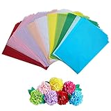 Seidenpapier 100 Blatt, 10 Farben A4 Bastelpapier Skizzen und Zuschnitt...