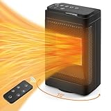 Aischens Heizlüfter mit Fernbedienung 1500W, Mini Heizlüfter...