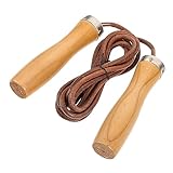VICASKY Sportliches Springseil Holz mit Verstellbarer Widerstandsfähige...
