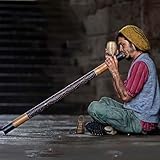 120cm Bamboo Paited Du Pipe, Didgeridoo, Aciet Atioal Wid Istrumet, Aalog...