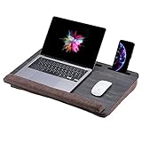 Vigo Wood Laptoptisch - Laptop Unterlage Ständer bis zu 17,3 Zoll - Kissen...