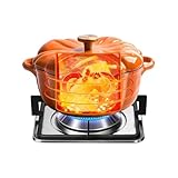 Warmhaltetopf mit Kürbis-Design, groß, antihaftbeschichtet, vielseitig...