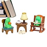 Schreibtisch-Ornament Frosch – niedlicher Frosch, der Kaffee trinkt,...