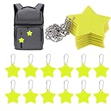 Molain Sicherheits Reflektor Anhänger,12pcs Stern Reflektoren Kinder...