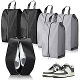 6 Stück Schuhbeutel Reise, Wasserdicht Schuhtasche mit Reißverschluss...