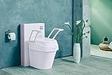 Dietz SmartFix 429112 Toilettensitzerhöhung mit Armlehnen, 3-fach...