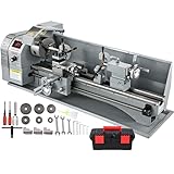 VEVOR Metalldrehmaschinen 1100W Mini Drehbank 220x750mm Drehmaschine Metall...