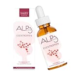 ALP NUTRITION Eisen Tropfen 30ml, Eisen hochdosiert Vitamin B12 Folsäure -...