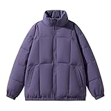 Winterjacke Herren Damen Ohne Kapuze Wintermantel Mit Reissverschluss...