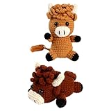 Häkelset Tiere – Kuh-Strickmaterial, DIY-Bastelbedarf, Handgefertigtes...