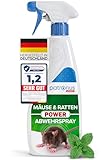 Hochwirksames Ratten & Mäuse Abwehr-Spray zum Mäuse vertreiben [500ml]...