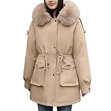 LNNGNIA Parka Damen Warm Winterparka Mode Winterjacke Winter Steppjacke...