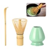 Wenrescry Matcha Set, 80 Zinken Matcha-Besen aus Bambus, Traditionelle...