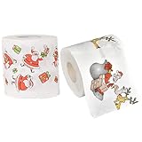 Toilettenpapier Weihnachten Toilettenpapier 2 Rollen Santa Claus bedruckte...