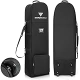 DAREKUKU Die gepolsterten Golf-Reisetaschen mit Rollen, 900D...