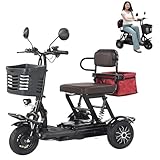 Scooter Leichte Scooter Für Senioren Reisescooter Mit Ladegerät Und Korb...
