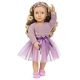 Our Generation – 46 cm Ballerina-Puppe – lebensechte dunkelblaue Augen...