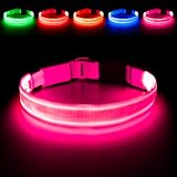 llumifun LED Hundehalsband, USB Leuchthalsband Hund, Wiederaufladbares...
