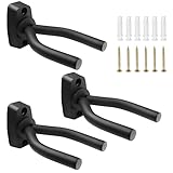 Fousenuk 3 stück Gitarrenhalter Wandhalter, Gitarren Haken Schwarz...