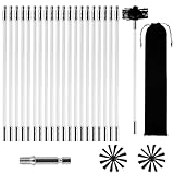 24PCS Kaminbürste Stange Set,Kaminbürste 150mm,Kaminrohr...