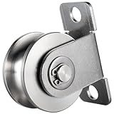 KCNOFNC 48mm Umlenkrolle Stahlseil, Umlenkrollen für Seile, Seilrolle mit...