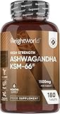Ashwagandha KSM-66-1500 mg Ashwagandha Extrakt täglich - 6 Monate Vorrat...