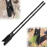 Lochspaten Handbagger Erdlochbohrer Pfostenlochbohrer 140cm, Zwei Scharfen...