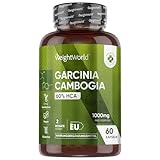 Garcinia Cambogia Fruchtextrakt - 1000mg pro Kapsel - Thermogenese anregen...