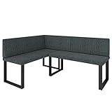 Eckbank Akiko Metal - Eckbankgruppe für Ihrem Esszimmer, Küche modern,...