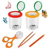 Aohcae 2 Stück Becherlupe Set, Lupenglas für Kinder Becherlupen für...